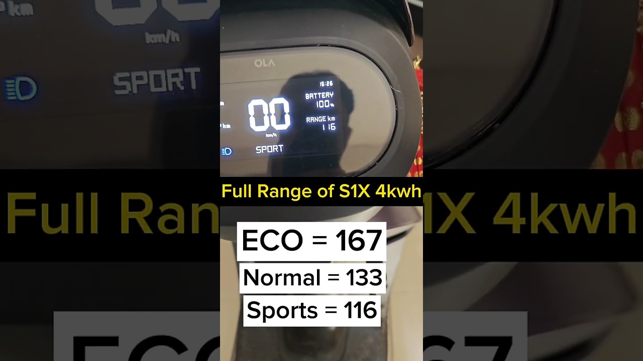 Ola s1x 4kwh Full range #olas1x #olaelectric