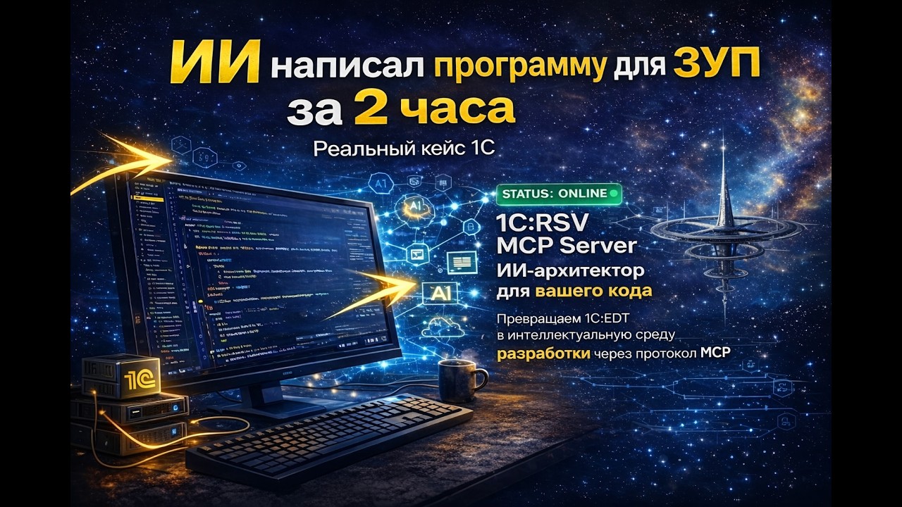 ИИ написал программу для ЗУП за 2 часа | Реальный кейс разработки 1С