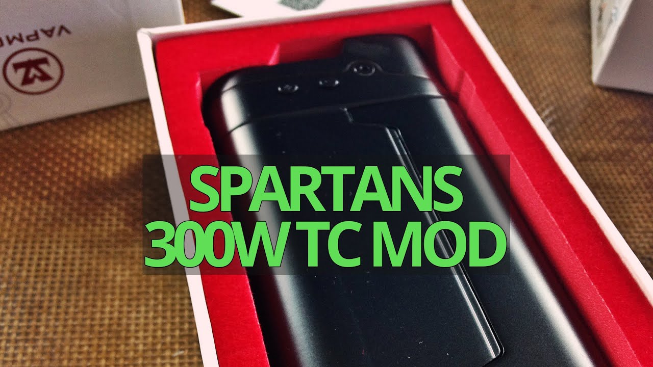Spartans 300W TC Box Mod Review  - THIS IS SPARTA! - VapeAM 025 Spartan Box Mod