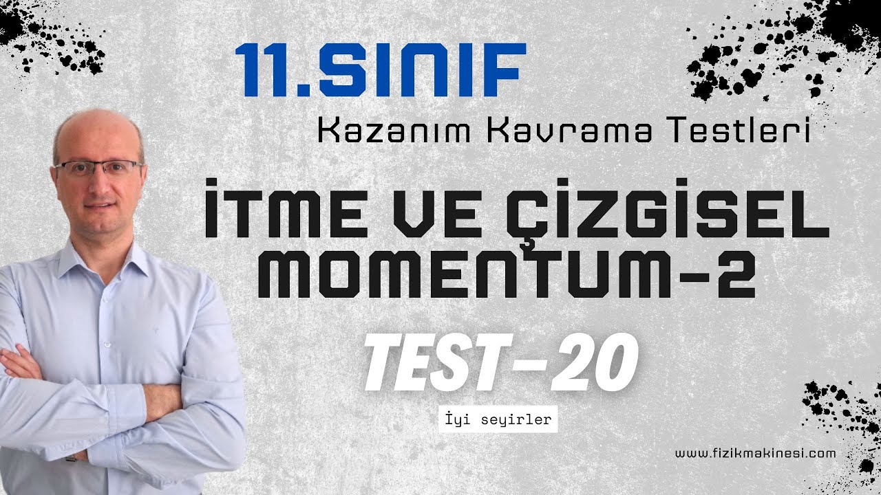 İtme ve Çizgisel Momentum – 2  11.Sınıf  |  FİZİK  |  Kazanım Kavrama Testi - 20 [ 2025 ] AYT
