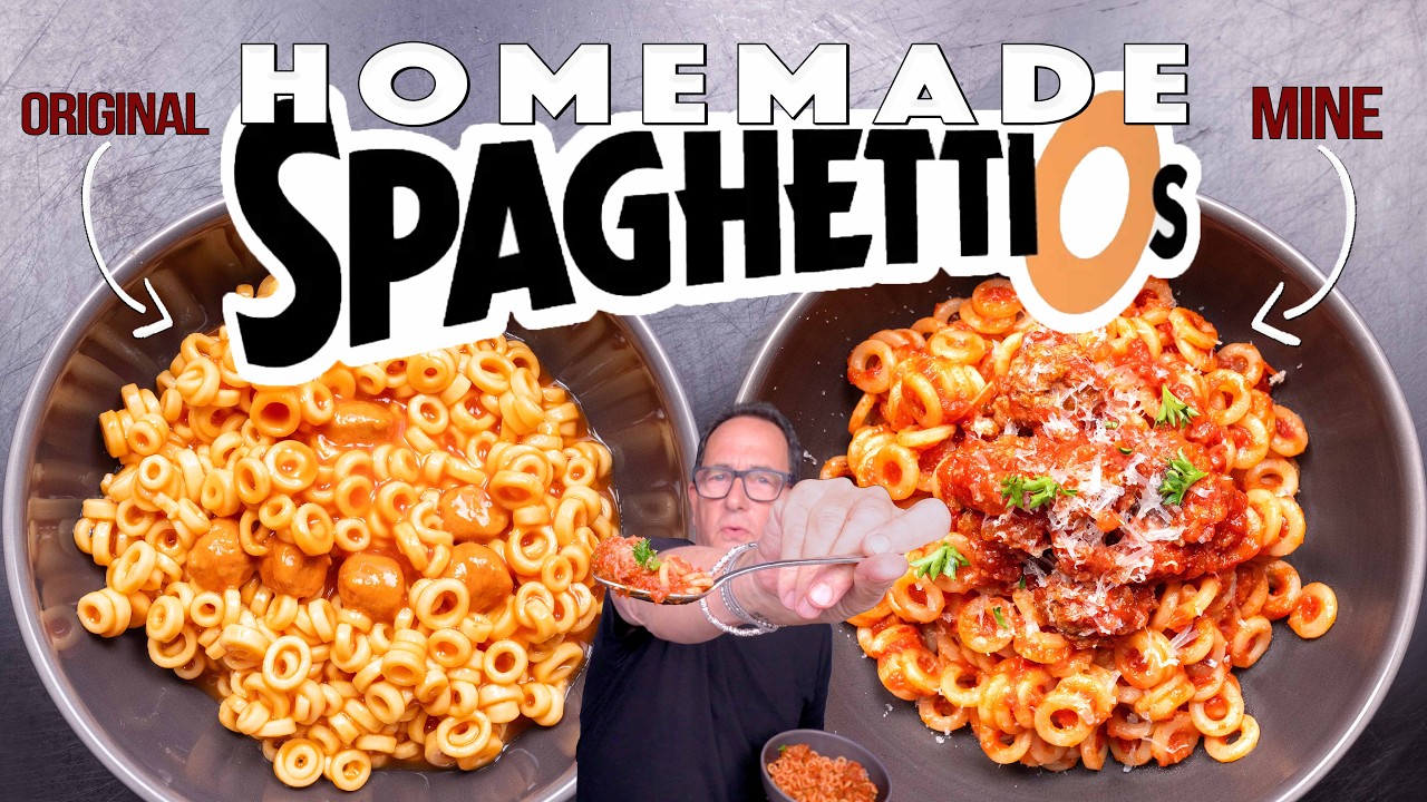 THE BEST SPAGHETTIoS AT HOME (WE'RE BRINGING THEM BACK, BABY!) | SAM THE COOKING GUY