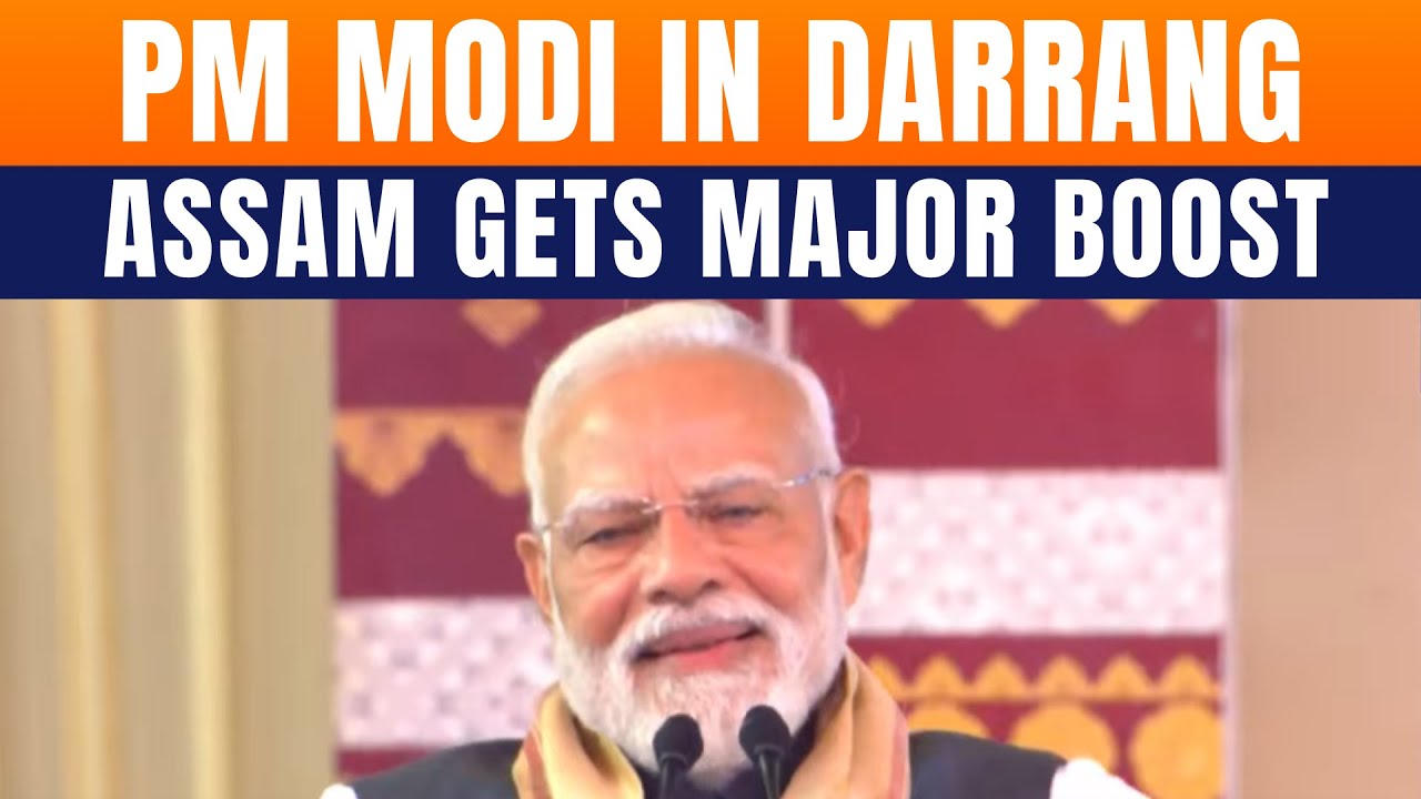 LIVE: PM Modi Lays Foundation Stone for Major Development Projects in Darrang | Assam | News9