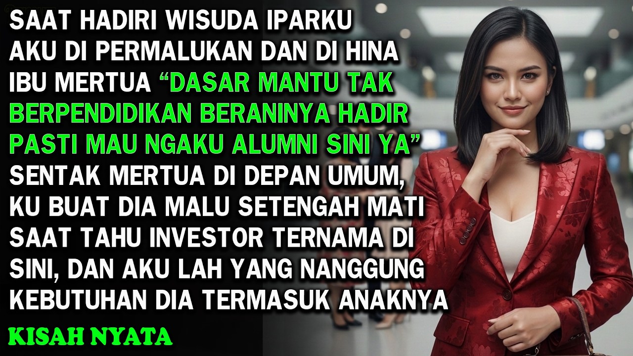 SAAT IPAR WISUDA AKU DI HINA OLEH MERTUA MANTU KERE, KU BUAT MEREKA MALU SAAT TAHU SIAPA AKU INI
