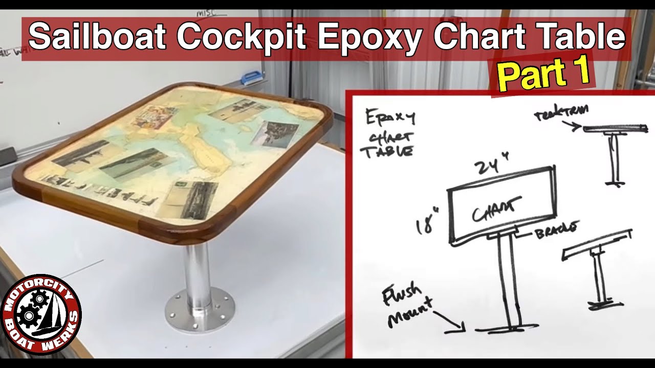 How to Make a Sailboat Cockpit Epoxy Chart Table - Pt1 (Ep42)