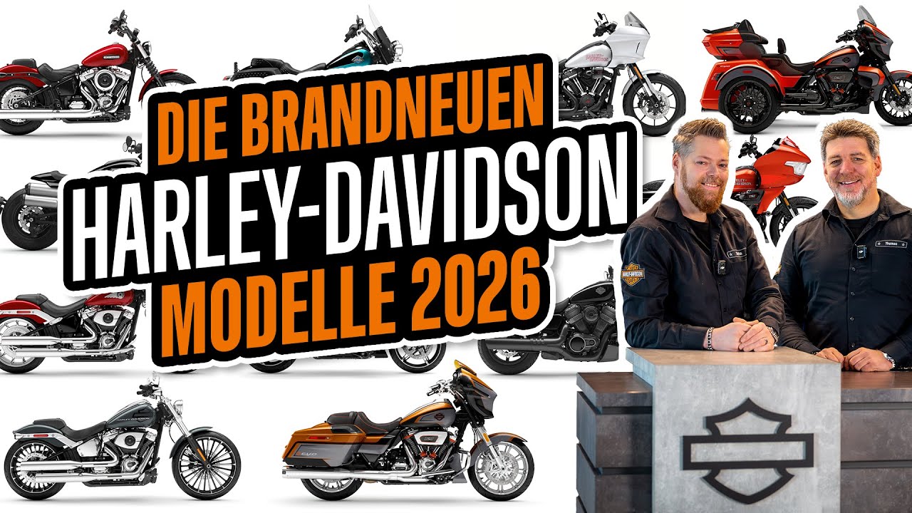 Neue Harley-Davidson Modelle 2026 – kurz erklärt | Thunderbike