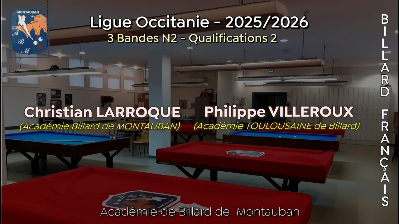 Ligue OCCITANIE - 3 Bandes Nationale 2 - Q3