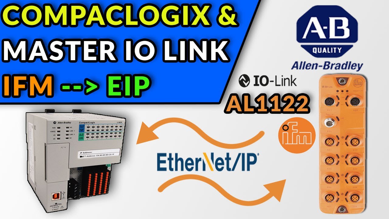 🔵✅COMUNICAR COMPACTLOGIX & MASTER IO LINK IFM (AL1122)
