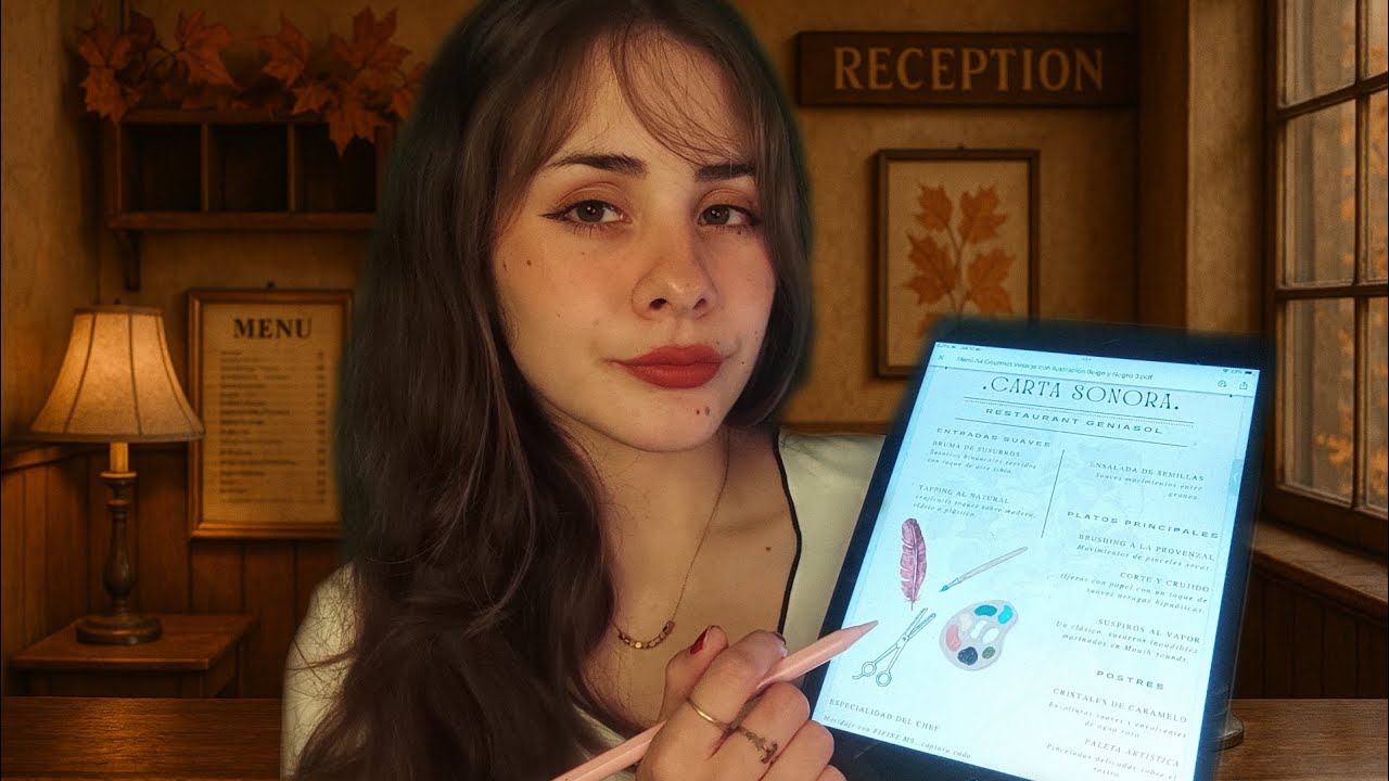 ASMR RESTAURANT de SONIDOS 🍂 // ASMR con FIFINE M9 Wireless