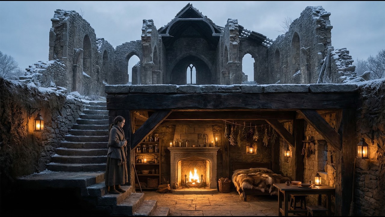 Abandoned at 18, She Dug Beneath a Ruined Church — And Built the Only Warm Room for Miles