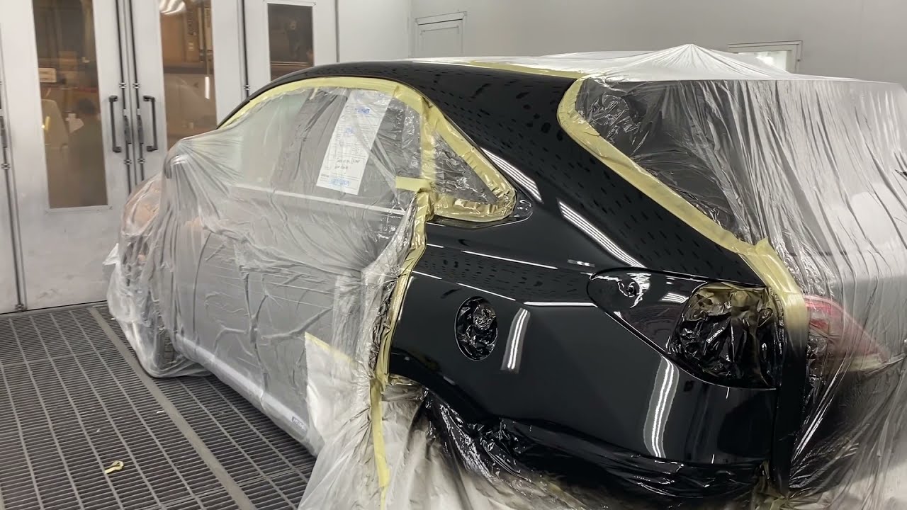 Painting a Lexus RX 450 with Axalta paint.