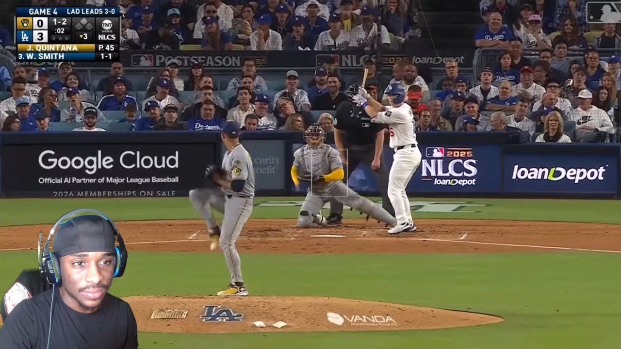 РЕАКЦИЯ НА ОСНОВНЫЕ МОМЕНТЫ 4-Й ИГРЫ ЛИГИ NLCS «Брюэрс» — «Доджерс»!