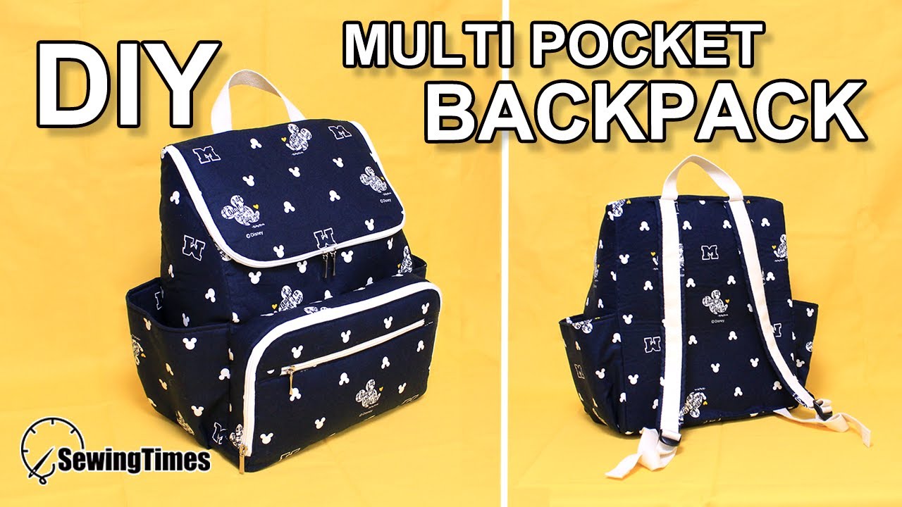 Как сшить рюкзак | подгузник рюкзак сумка | DIY Multi pocket Backpack #sewingtimes