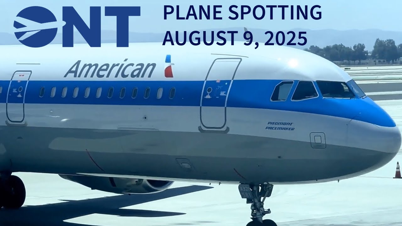 ONT - Ontario International Airport - Plane Spotting - August 9, 2025