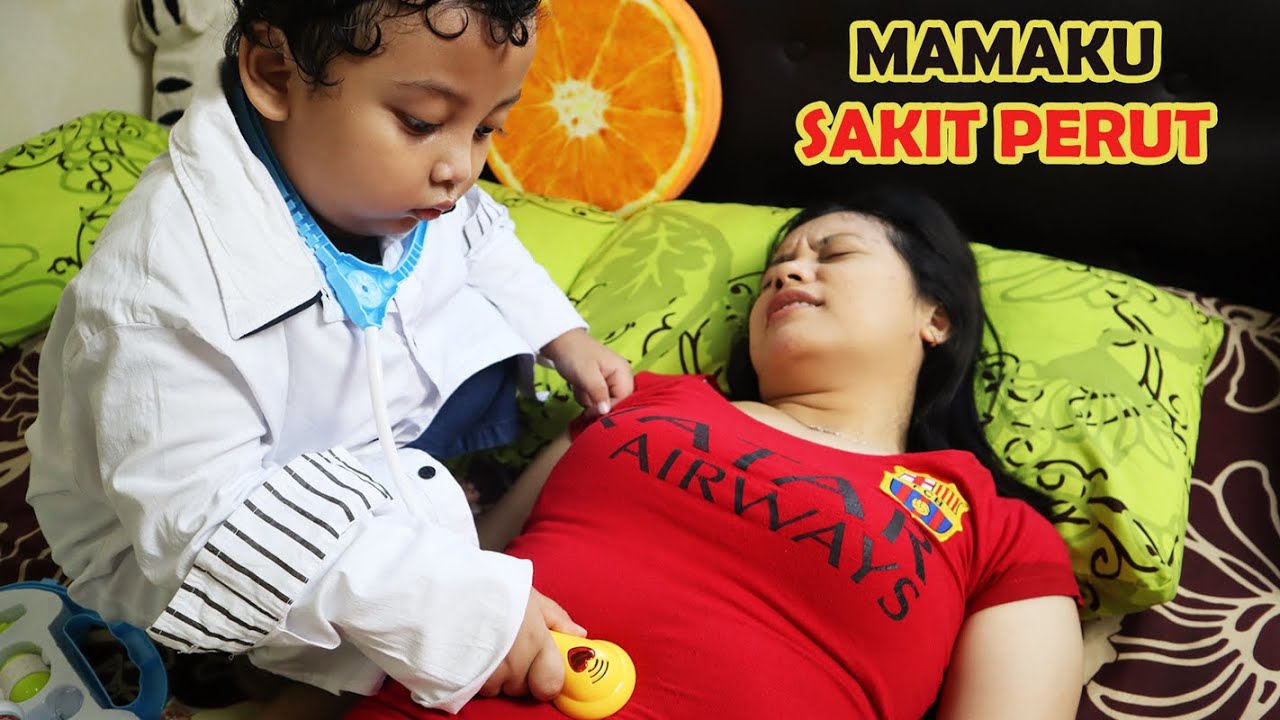 MAMA SAKIT PERUT 😢 Gara-Gara Gak Cuci Tangan 😢 Parodi Anak Main Dokter Dokteran