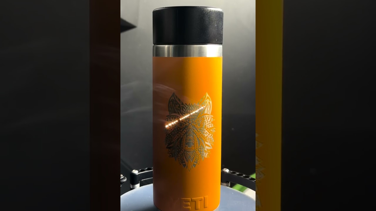 Yeti Rambler 3D Laser Engraving
