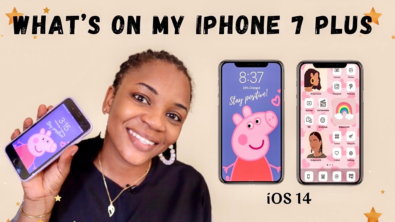 What’s on my iPhone 7 Plus *aesthetic iOS 14* + Productivity Apps