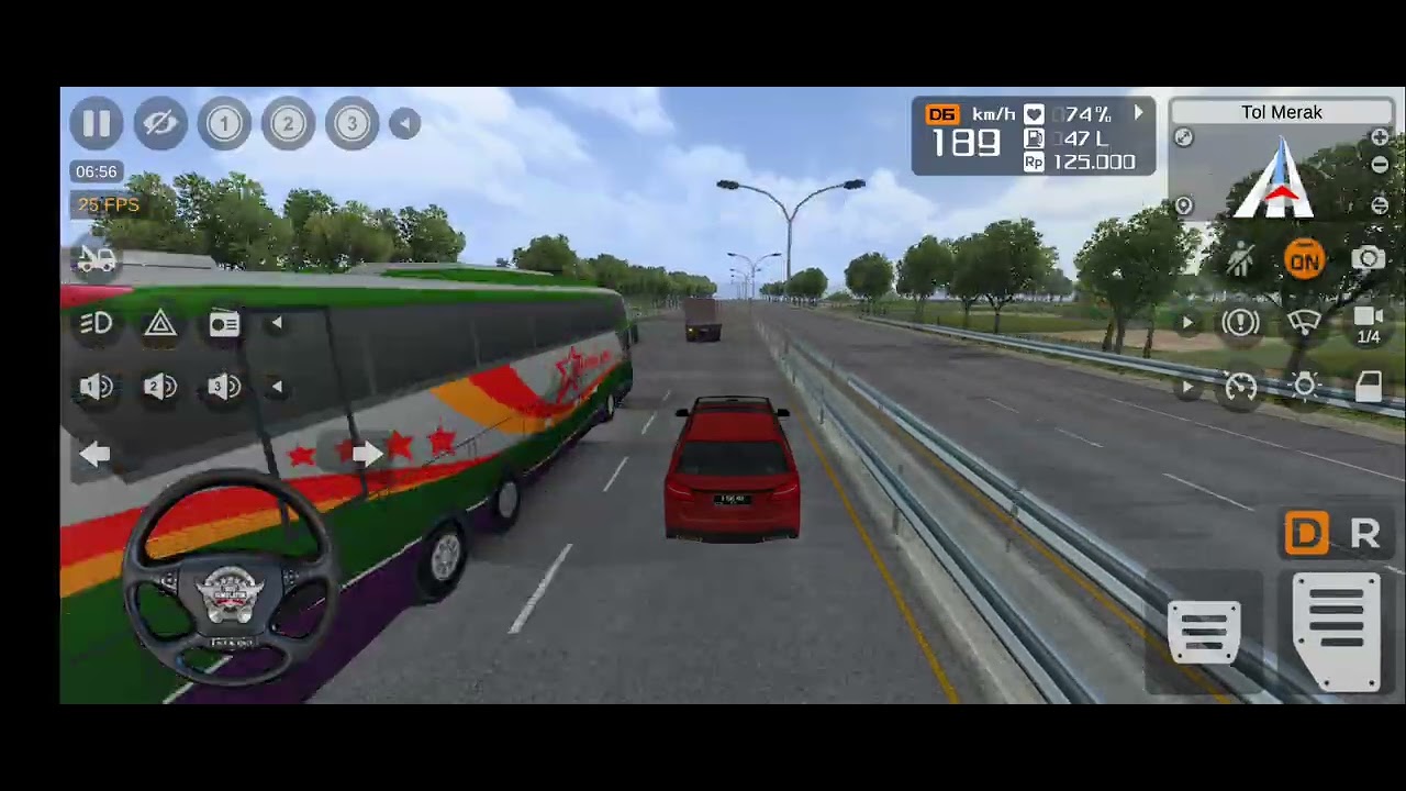 Driving Mercedes Benz GLS in bus simulator indonesia