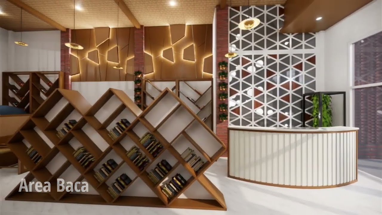 Desain Interior Gedung Kesenian Dengan Konsep Ganti Langse di Ngawi