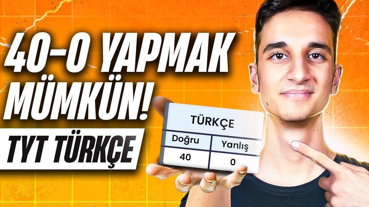 40-0 TYT Türkçe Nasıl Yaptım? - 2025 YKS 1.'si Ahmet Eren'den Tavsiyeler!