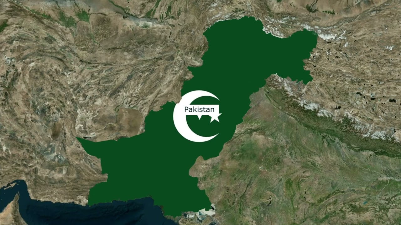 Pakistani Map | Pakistan map Animation | Pakistan map stock video