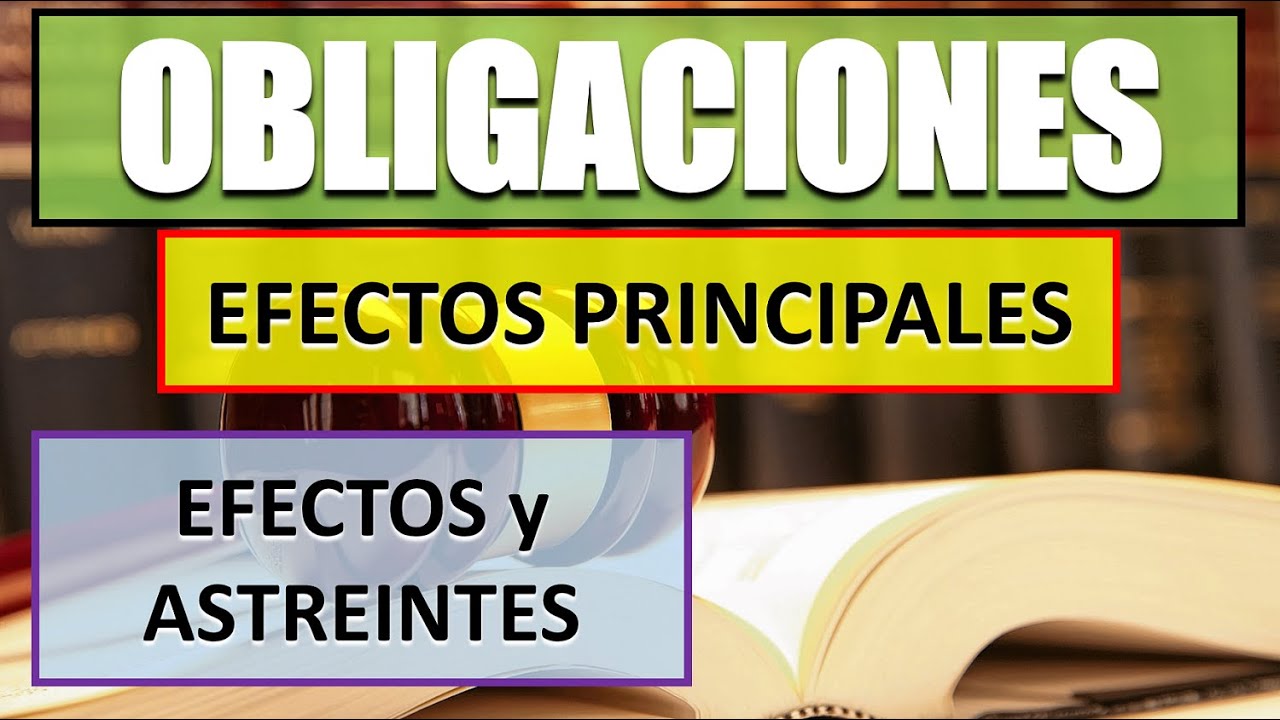 Efectos Principales de las Obligaciones