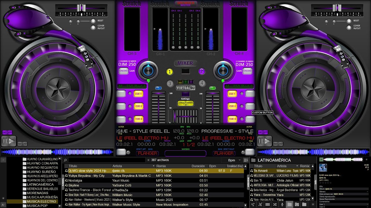✅👉DESCARGA Skins mas profesional DJM - 250 PARA VIRTUAL DJ 8.2 , 8.5👈✅