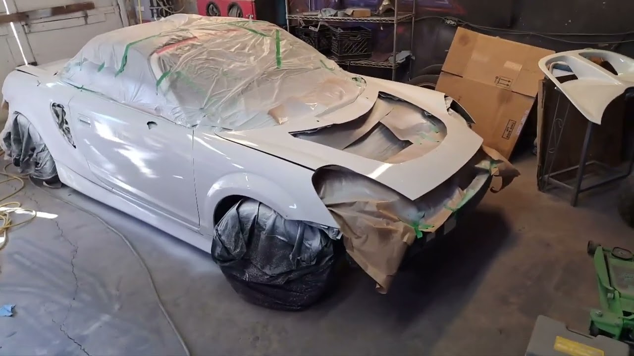 painting my mr2 spyder champion white (NH-0) type r white.