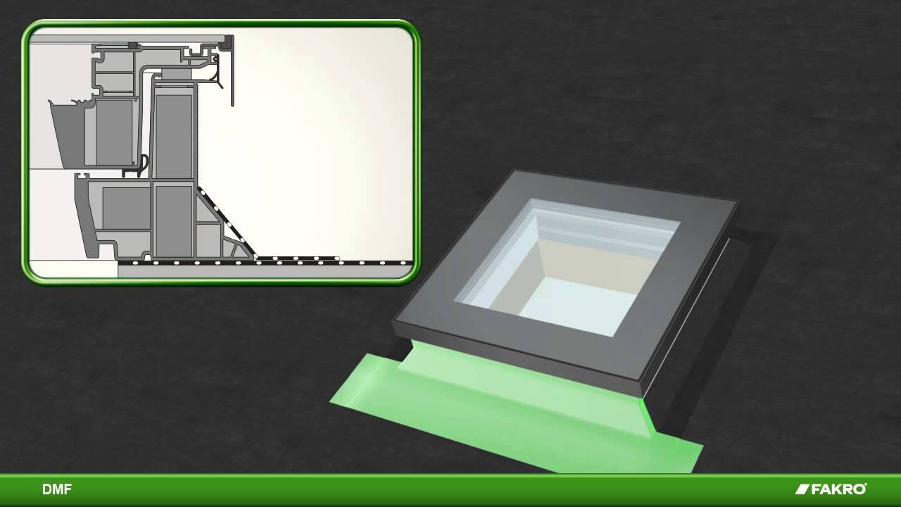 Fakro DMF Flat Glass System - Manual Opening