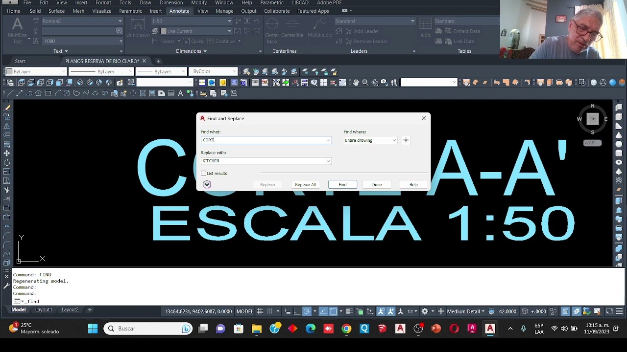 AUTOCAD COMANDO FIND EN TEXTOS