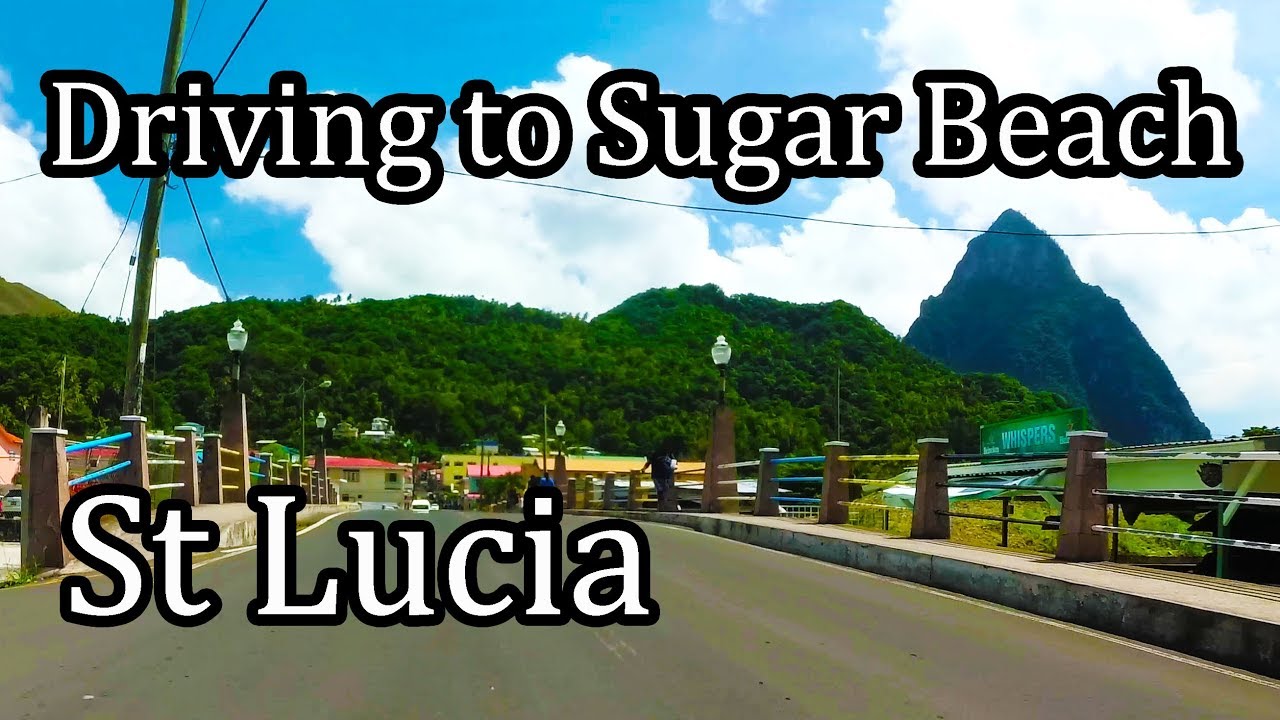 St Lucia - Driving from Soufriere to Sugar Beach - 2017 (4K)