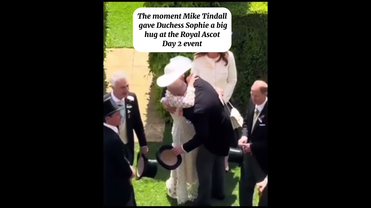 The moment Mike Tindall gave Duchess Sophie a big hug at the Royal Ascot Day 2 event