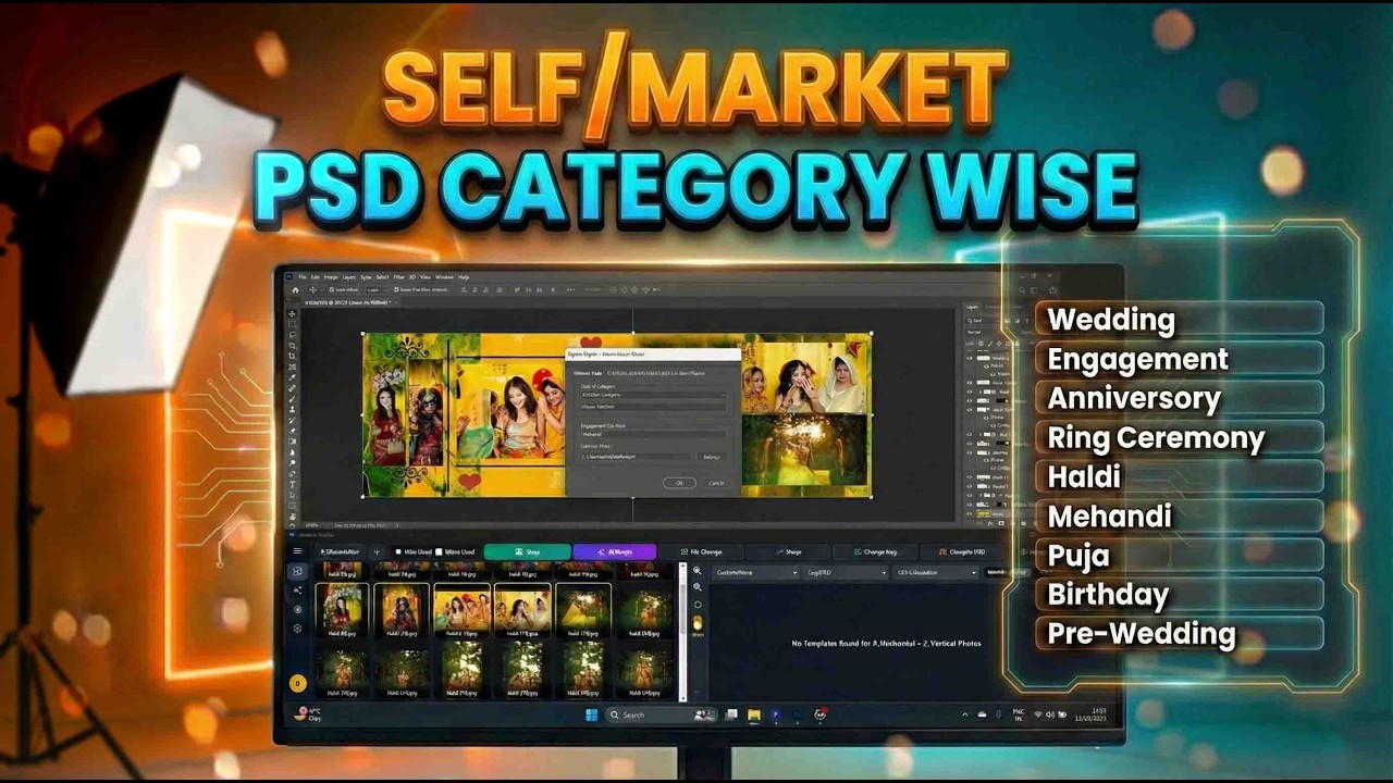 AlbumAi Studio New Update: Ab Apni PSDs ko Category Wise Add Karein!