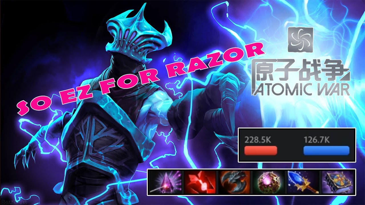 Dota 2 - Atomic War - Lord KOTL - SOLO RAZOR WITH 4 ULTIMATE