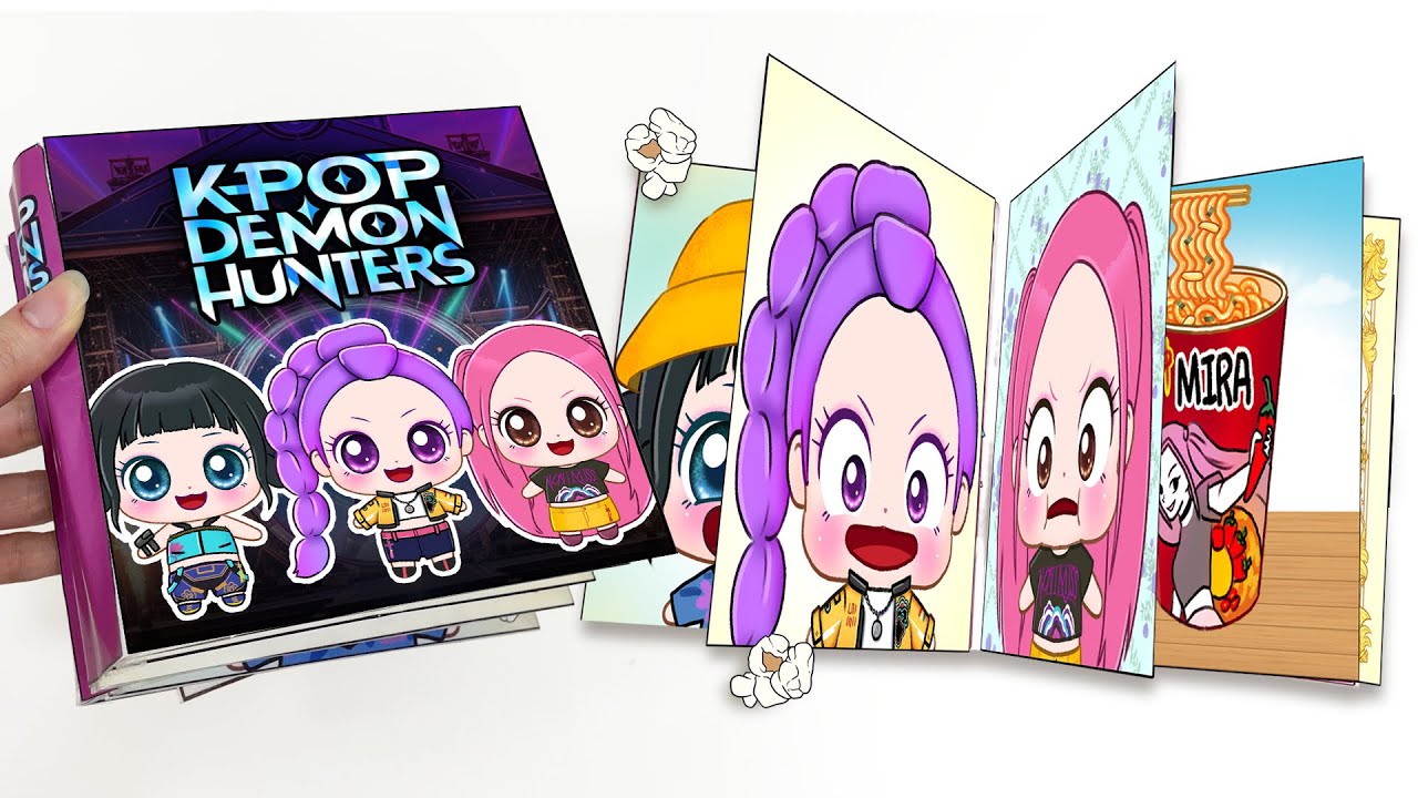 🔥KPop Demon Hunters Blind Bag Game Book 케이팝 데몬헌터스 블라인드백 게임북 Soda Pop Saja Boys Huntrix