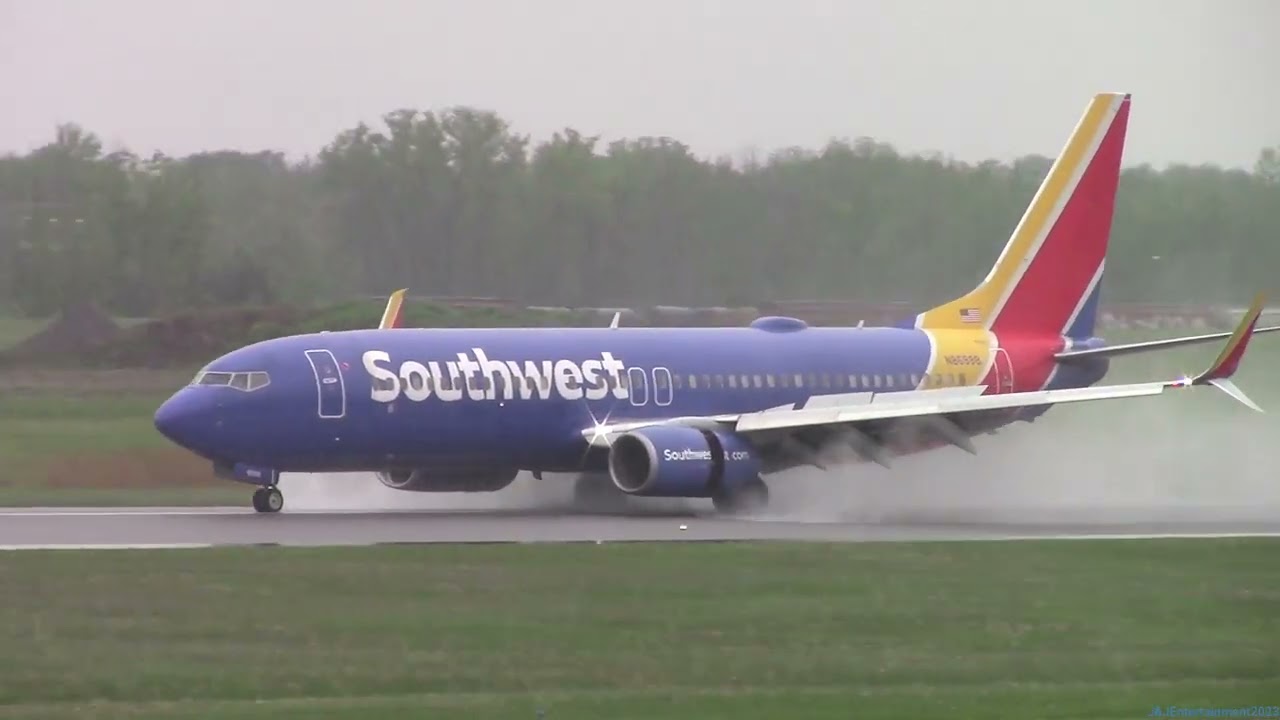 Overcast Plane Spotting - Greater Rochester International Airport - Ft Goodyear Blimp!