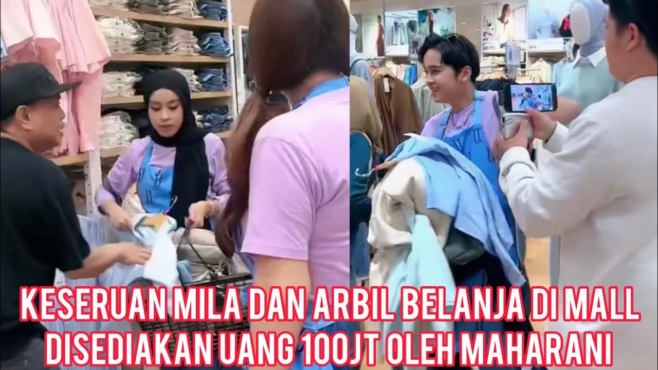 SERUU MILA & ARBIL CHALLENGE BELANJA DENGAN UANG SEKOPER 100JT DARI MAHARANI 