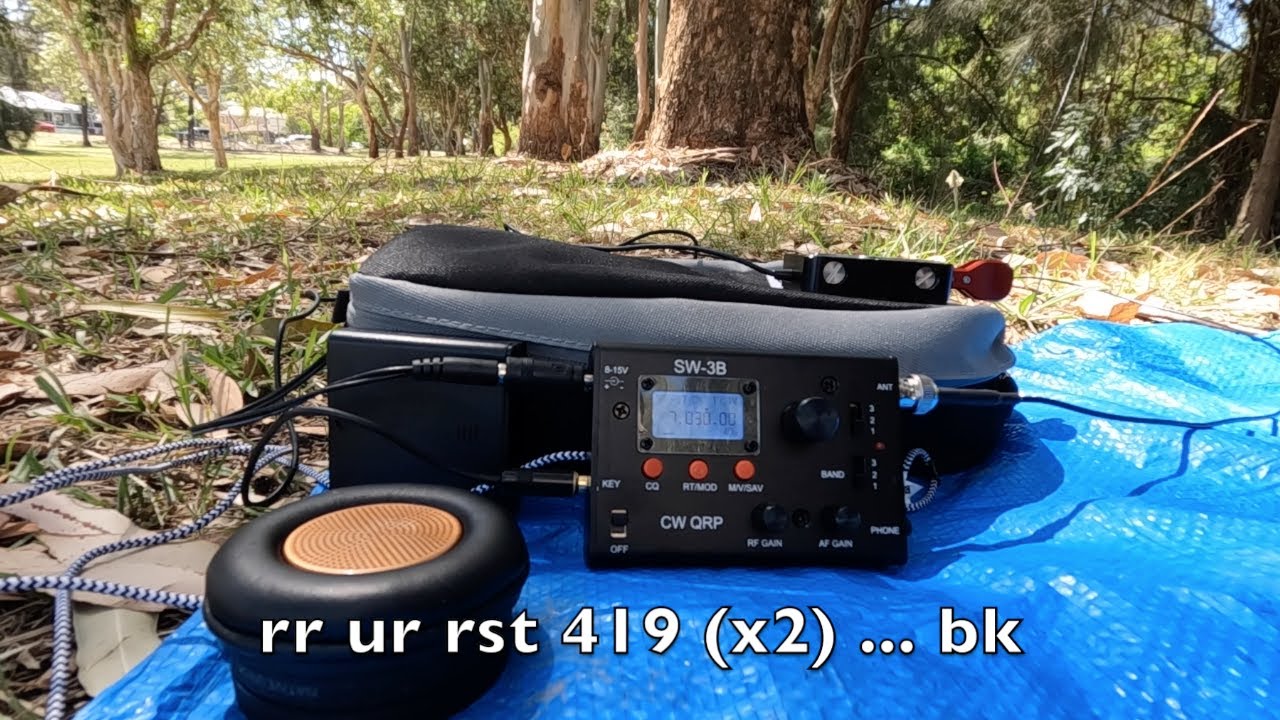 World Wide Flora and Fauna (WWFF) park activation - CW using SW-3B QRP transceiver