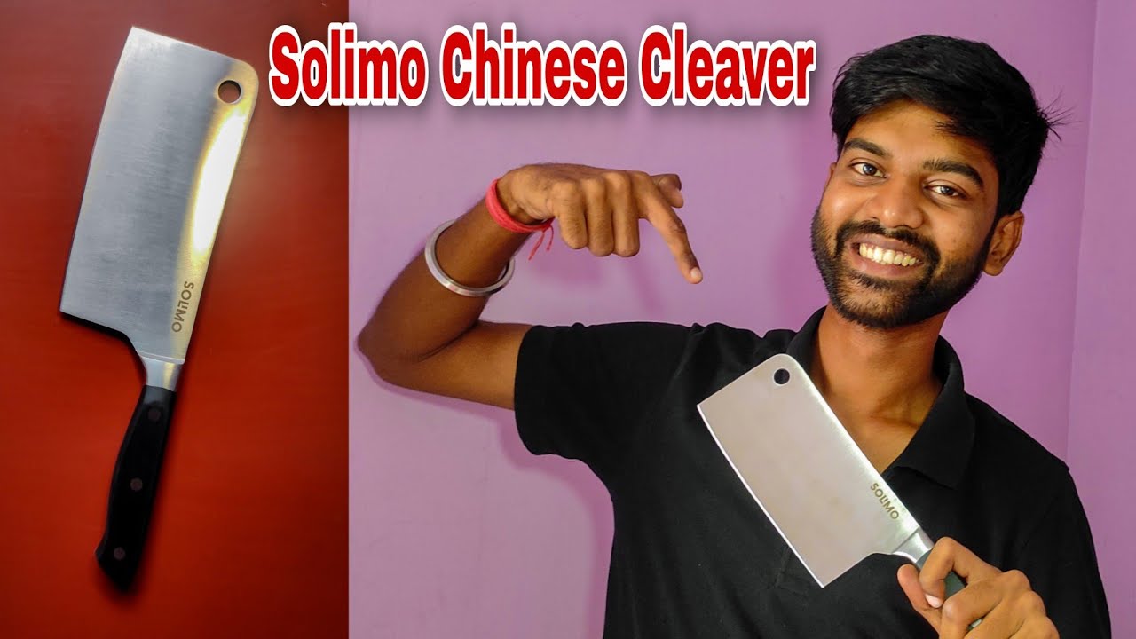 Solimo Chinese Cleaver Review | Knife Review @Foodo__mania