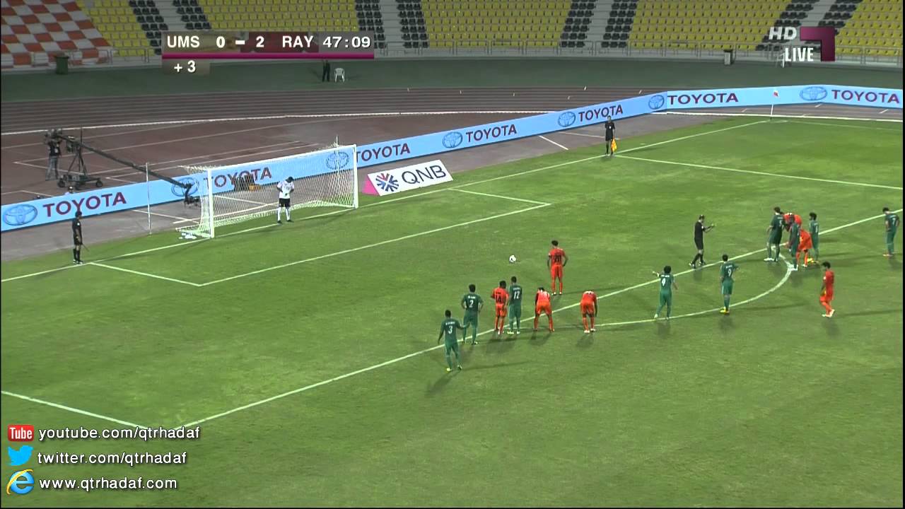 هدف ام صلال الاول عثمان العساس - ام صلال vs الريان - دوري نجوم قطر 2013