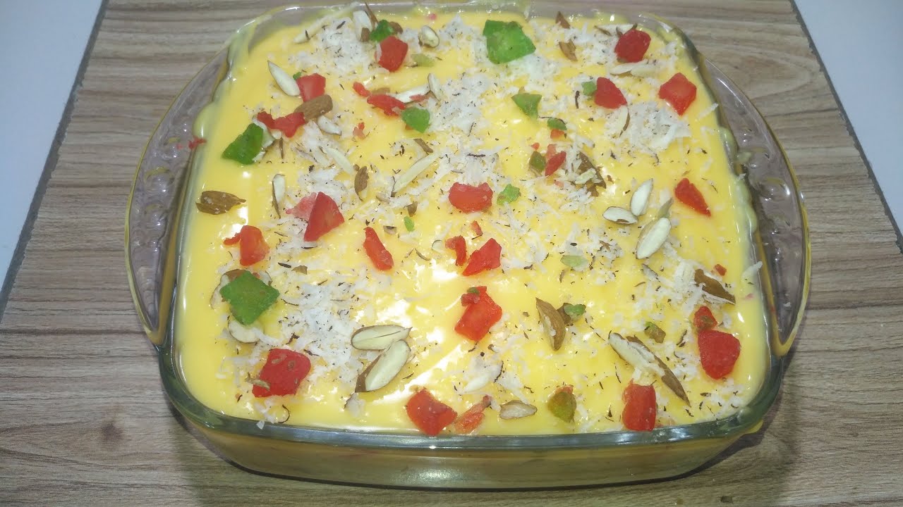 Milk Powder Cake Custard  Recipe ( In Urdu ) || By Tasty Recipes ||