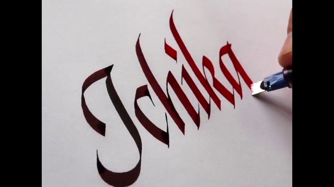 Is your name here? 10 followers names in Calligraphy #asmr | Seb Lester Calligraphy