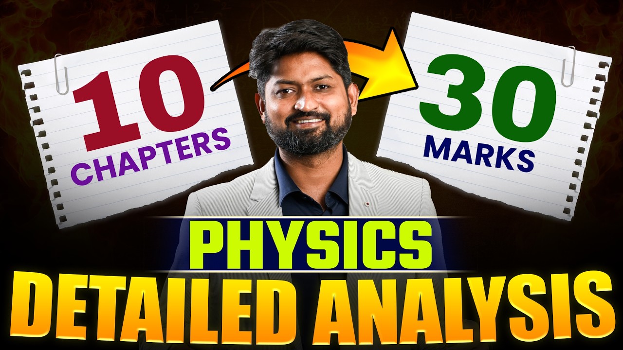 MHTCET 2026 Physics Complete Analysis | Chapter-wise Weightage & Plan #mhtcet2026