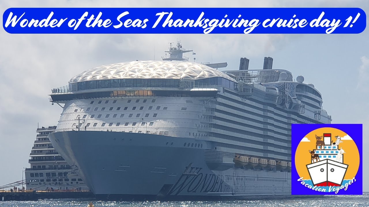 Embarkation day on Wonder of the Seas cruise! Ultimate dining tips, TV tips, Giovanni's, Aqua show!