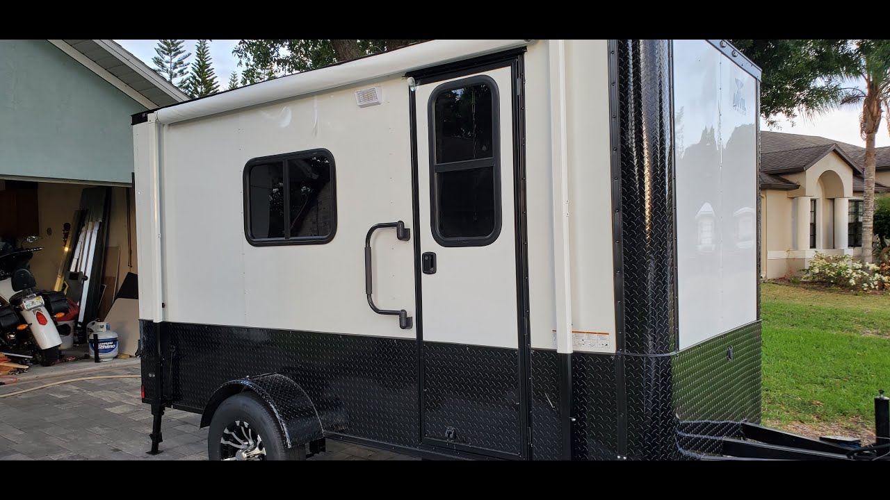 DIY Cargo Trailer Camper Conversion - Episode 5 - RV Window Installation - Toy Hauler