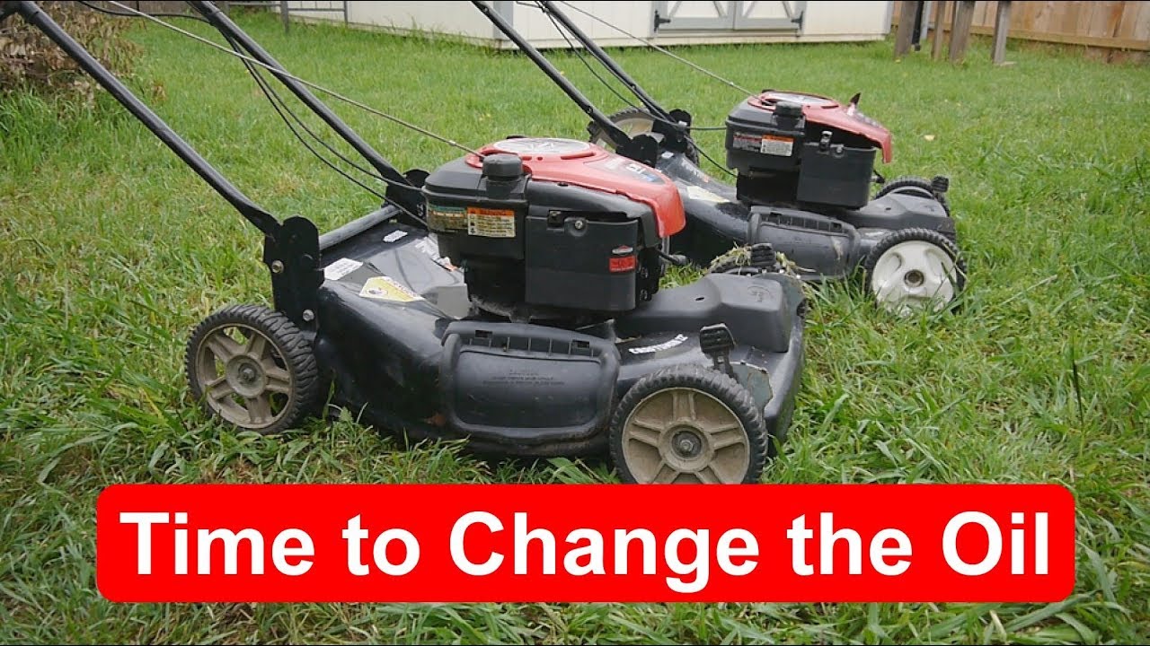 Замена масла в газонокосилке Briggs and Stratton