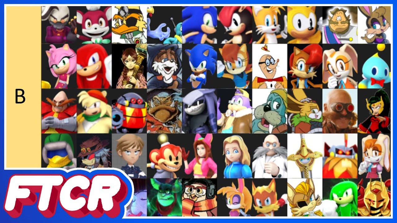 We Ranked EVERY* Sonic Character