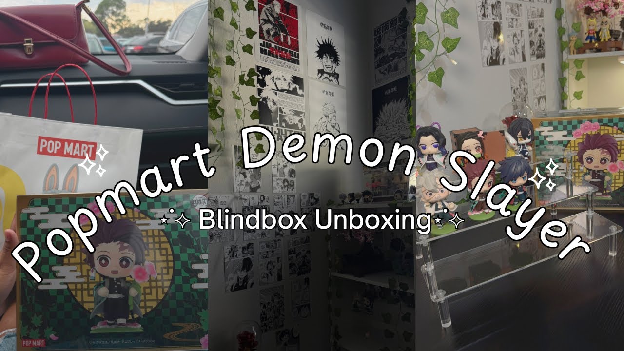 🌸 Demon Slayer Pop Mart Unboxing! The CUTEST Figures Ever 💖✨