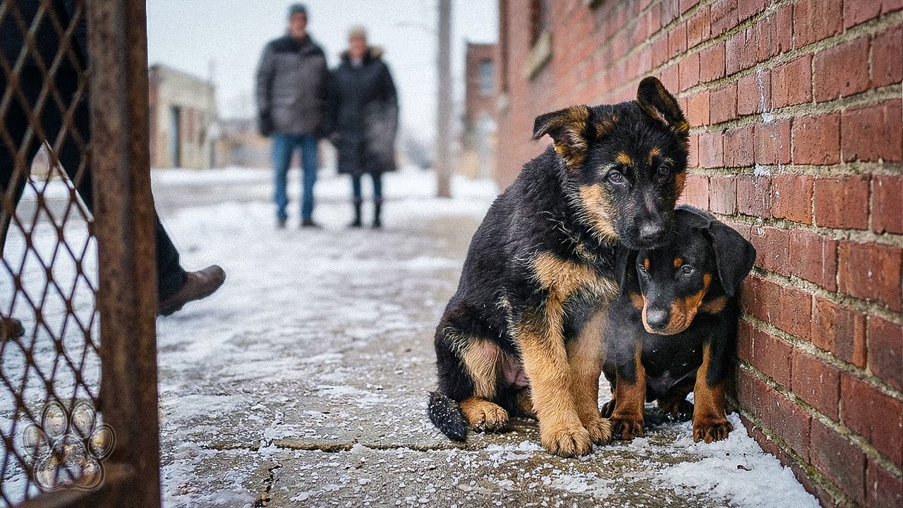 I Found Two Freezing Puppies Clinging To A Wall – I Thought My Heart Was Too Old For This