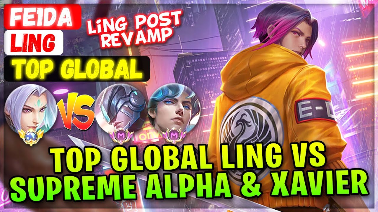 Top Global Ling VS Supreme Alpha & Xavier [ Top Global Ling ] Fe1da - Mobile Legends Emblem Build