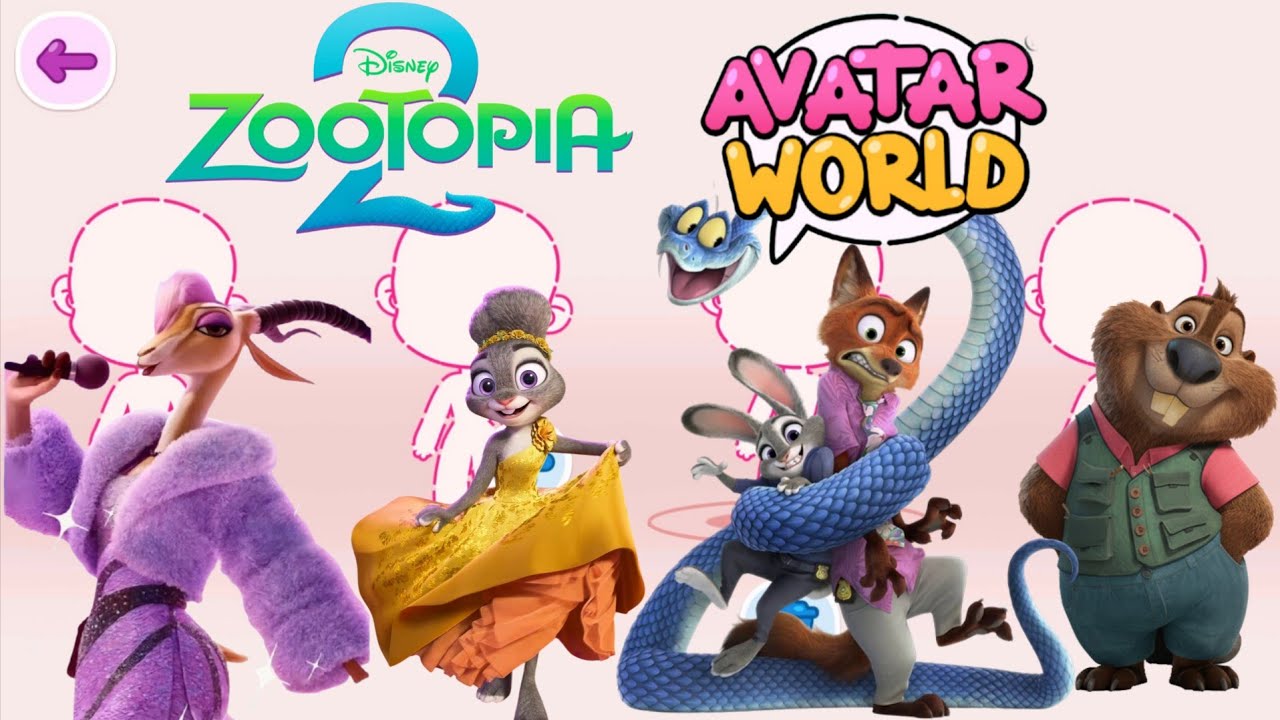 Создание персонажей Zootoopia 2 в мире Аватара! #avatarworld #zootopia2